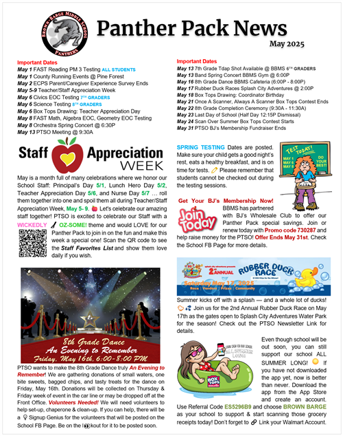 May Newsletter